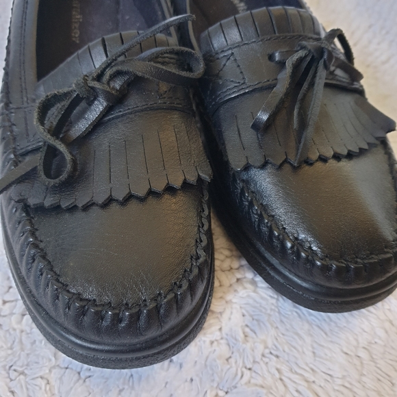 Naturalizer black loafer 1 in flatform slip-on US 6.5N Preowned excellent - Picture 2 of 8